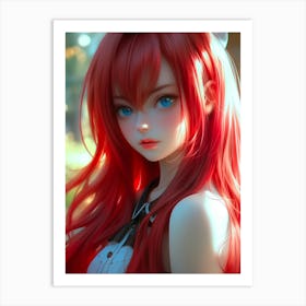 Rias Gremory High School DxD Art Print