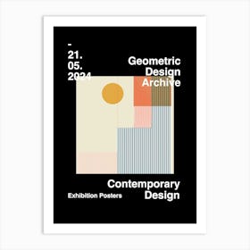 Geometric Design Archive Poster 42 Art Print