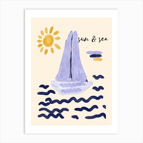 Sun And Sea Art Print