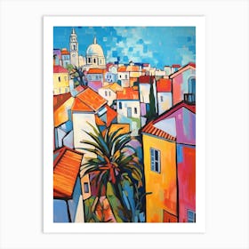 Lisbon Portugal 4 Fauvist Painting Art Print