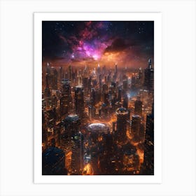 Futuristic Cityscape Art Print