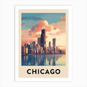Chicago Travel Poster 12 Art Print