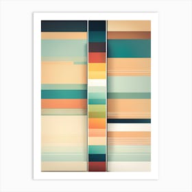 Abstract Striped Pattern VECTOR ART Art Print