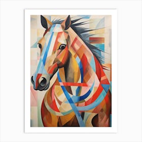 Horse Abstract Pop Art 1 Art Print