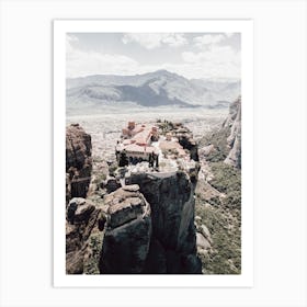 Meteora, Monestary Of Heights Art Print