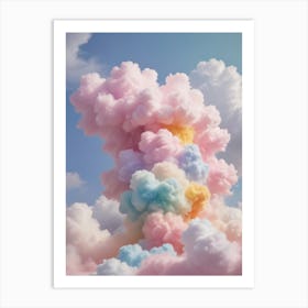 Pastel Clouds Art Print