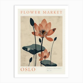 Flower Market Oslo 1 Art Print