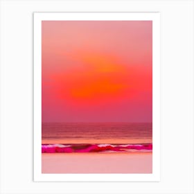 Clearwater Beach, Florida Pink Beach Art Print