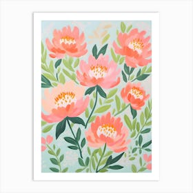 Pink Peonies 1 Art Print