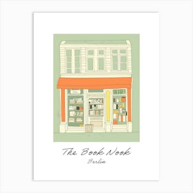 Berlin The Book Nook Pastel Colours 5 Poster Art Print