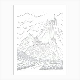 Castle On The Top Art Print