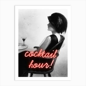 Cocktail hour! Art Print