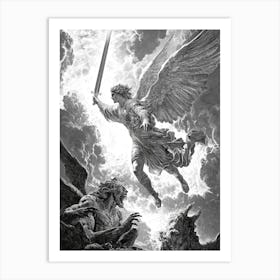 Angel Of The Devil Art Print