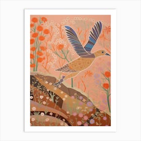 Maximalist Bird Painting Lapwing 3 Art Print