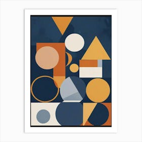 Modern Geometric Shapes Art Print (7) Art Print