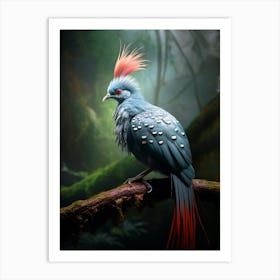 Tropical Treasure: Victoria Crowned Pigeon Print Art Print