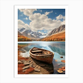 Boat On The Lake 19 Art Print