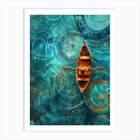 Boat In The Water 6 Art Print