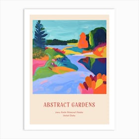 Colourful Gardens Lewis Ginter Botanical Garden Usa 2 Red Poster Art Print
