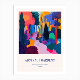 Colourful Gardens Gothenburg Botanical Garden Sweden 3 Blue Poster Art Print