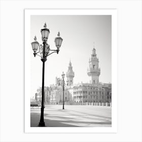 Pesaro, Italy, Black And White Photography 4 Art Print