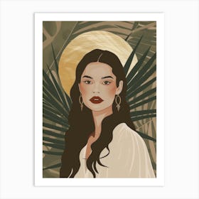 Portrait of a woman 9401 Art Print