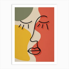 Abstract women 1 Art Print