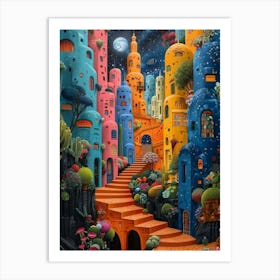 City At Night Art Print