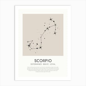 Scorpio Zodiac Print Art Print