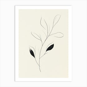 Leaf blank Art Print