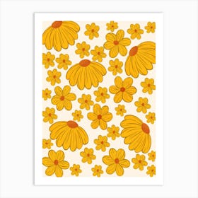 Yellow Flowers Art Print