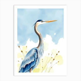 Blue Heron 11 Art Print