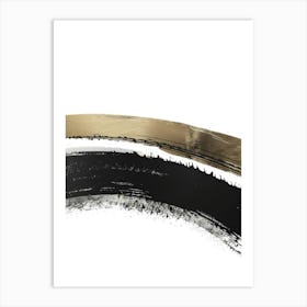 Abstract - Gold And Black 1 Art Print