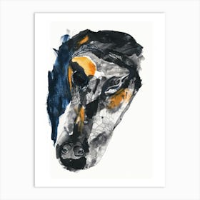 Dog Head Art Print