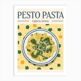 Pesto Pasta Art Print