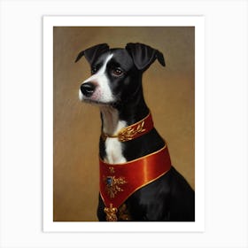 Biewer Terrier Renaissance Portrait Oil Painting Art Print