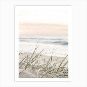 Pastel Beach Grass Art Print