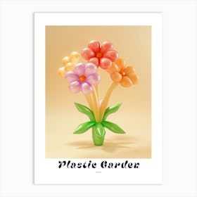 Dreamy Inflatable Flowers Poster Zinnia 1 Art Print