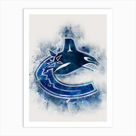 Vancouver Canucks Watercolor Art Print