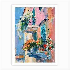 Balcony Painting In Rijeka 2 Art Print