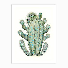 Turk S Head Cactus William Morris Inspired 2 Art Print