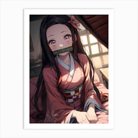 Demon Slayer Nezuko Kamado (160) 1 Art Print