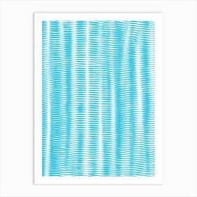 Blue Stripes Art Print