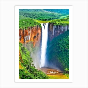 Kaieteur Falls Of The North, Guyana Majestic, Beautiful & Classic (3) Art Print