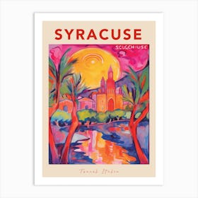 Syracuse Italia Travel Poster Art Print