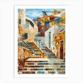 Mosaic Stairway 1 Art Print