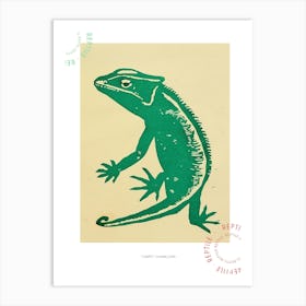 Carpet Chameleon Bold Block 1 Poster Art Print