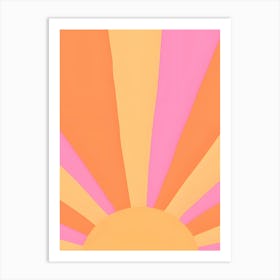 Abstract Sunset Art Print