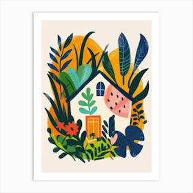 House In The Garden Art Print