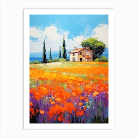 Tuscan Poppies 4 Art Print